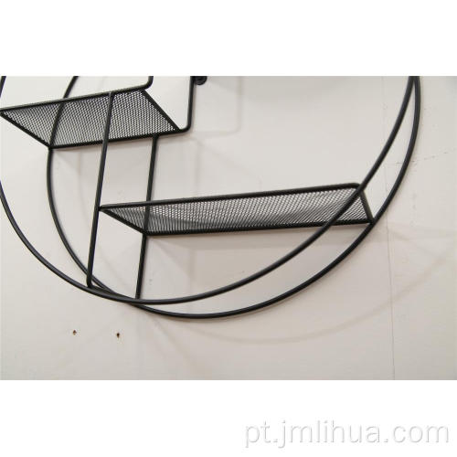 rack de armazenamento circular suspenso montado na parede